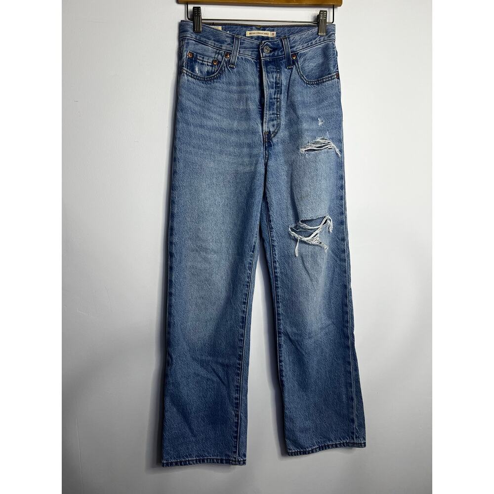 Levi's Ribcage Straight Ankle Jeans  Size 25